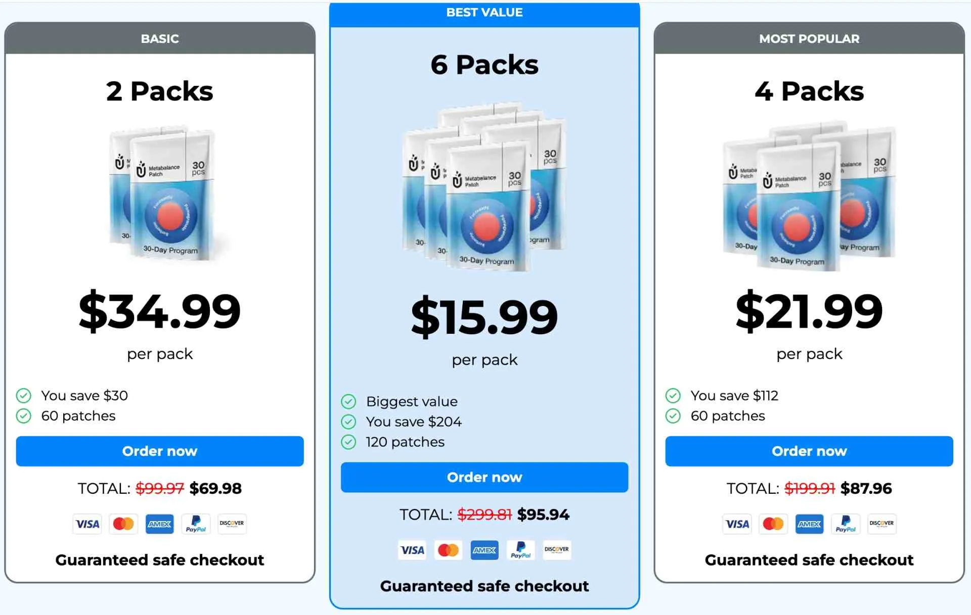 Purisaki Berberine Patch Pricing &mdash; 30-Day Program Package Options